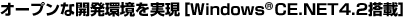 I[vȊJmWindows(R) CE.NET4.2ځn