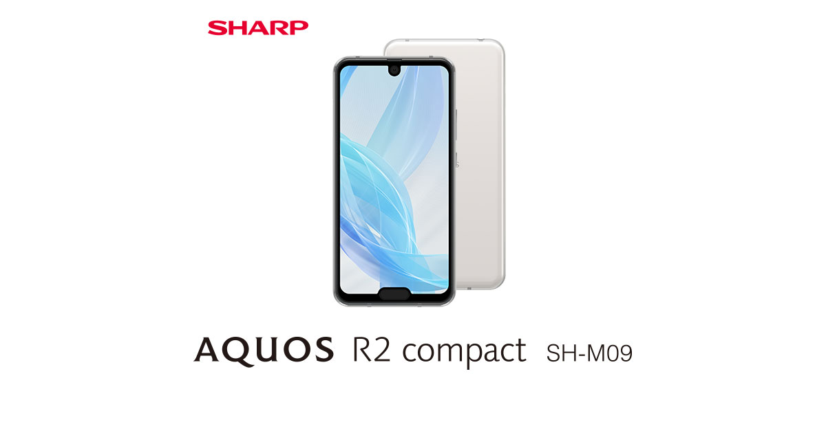 スマホ/家電/カメラAQUOS R2 compact SH-M09 スマホ シャープ 白 ...