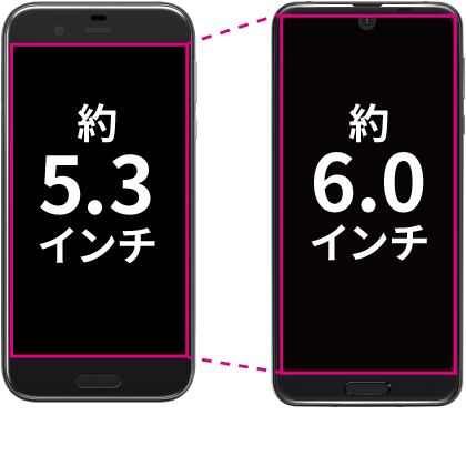 Aquos R2 Shv42のディスプレイ 画面サイズ Aquos シャープ