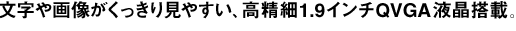 ������摜���������茩�₷���A������1.9�C���`QVGA�t�����ځB