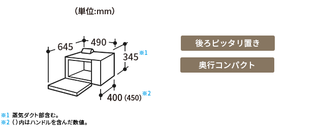 仕様/寸法 | AX-CA300 | オーブン・電子レンジ：シャープ