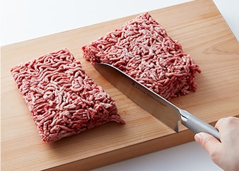 サックリ解凍したお肉の写真イメージ
