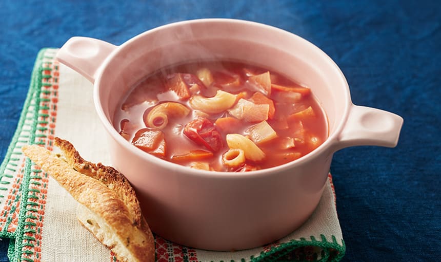 トマトスープ（らくチン！スープ）の写真