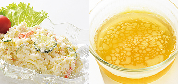肉:おいそぎ冷凍+新鮮冷凍(解凍後)と当社従来冷凍(解凍後)比較