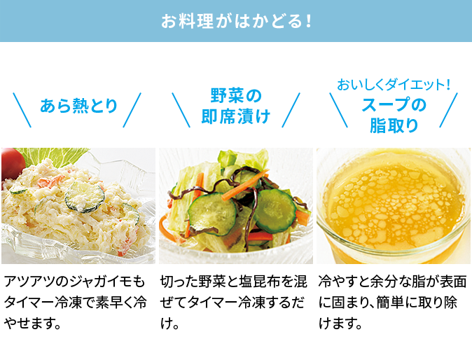 お料理がはかどる