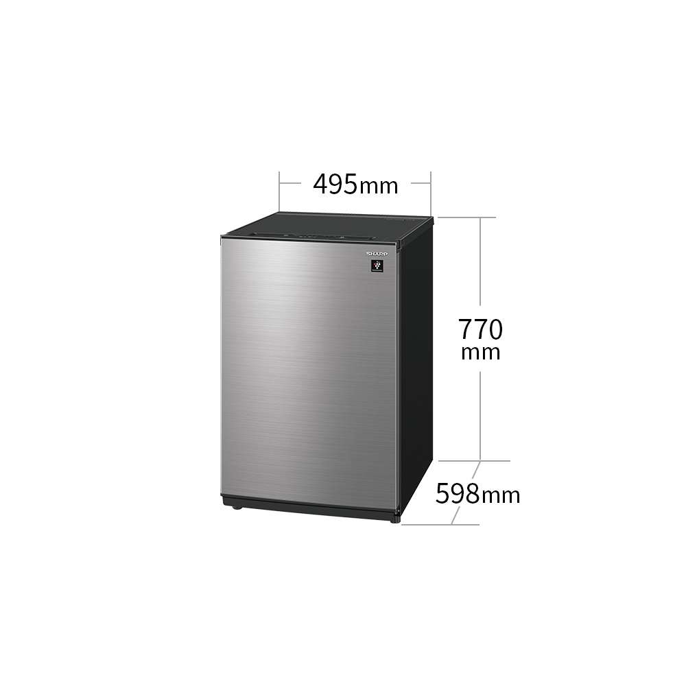 冷凍庫:FJ-HM7K:外形寸法、幅495mm×奥行598mm×高さ770mm
