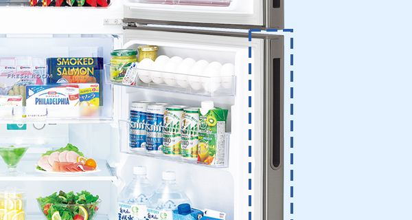 冷蔵室・冷凍室抗菌加工のハンドル