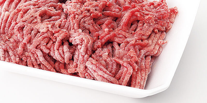 新鮮冷凍ミンチ肉の写真