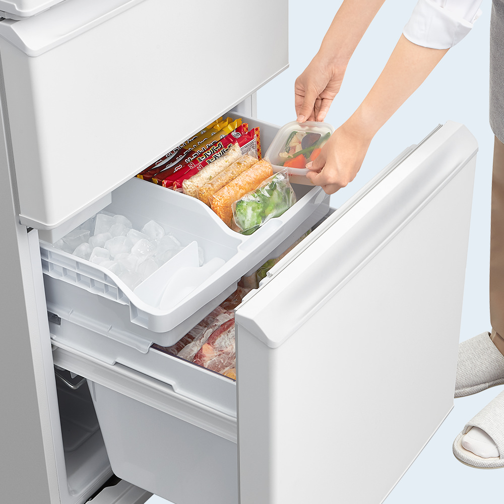 大型 357L 冷凍 冷蔵庫 SANYO SR-361K 4ドア - キッチン家電