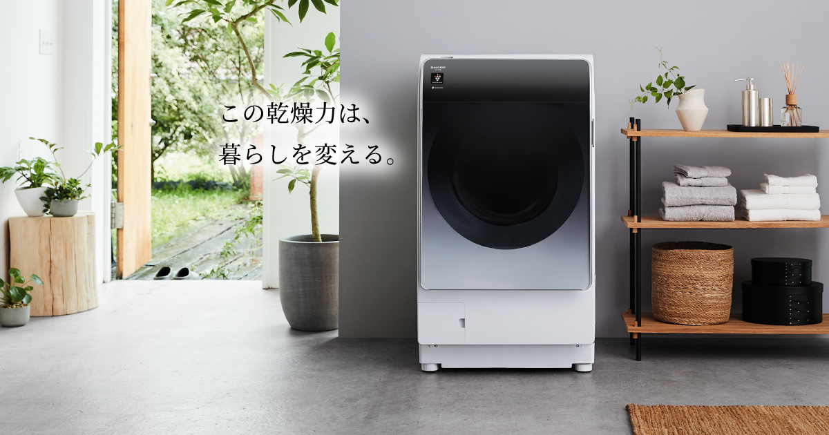 SHARP 2018年製 ドラム式洗濯機 ES-H10B-WR 10/6kg 洗濯機 生活家電 