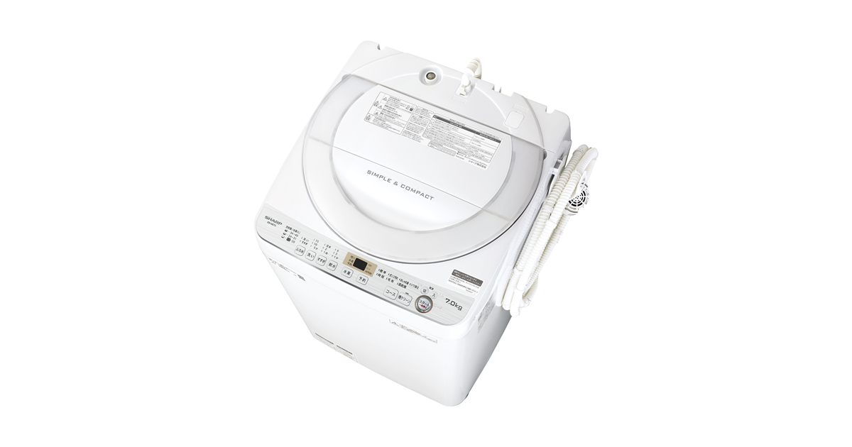 SHARP 洗濯機　7.0kg 2019年製　型番:ES-GE7C商品前面部に少しキズありです