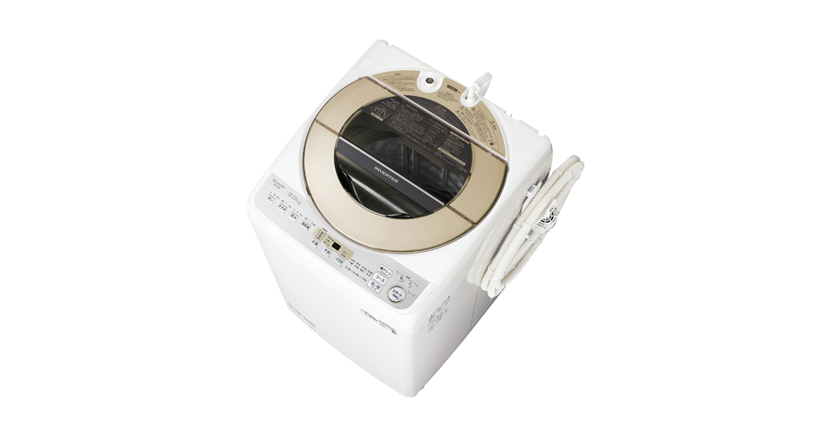SHARP 洗濯機 ９㎏ ES-KSV9A インバーター制御 化学物質過敏症の方に 