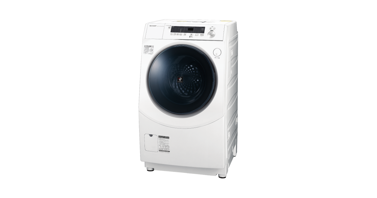 NEW得価シャープ　ドラム　乾燥　洗濯機　10kg ES-H10C-WR　(o6603 洗濯機