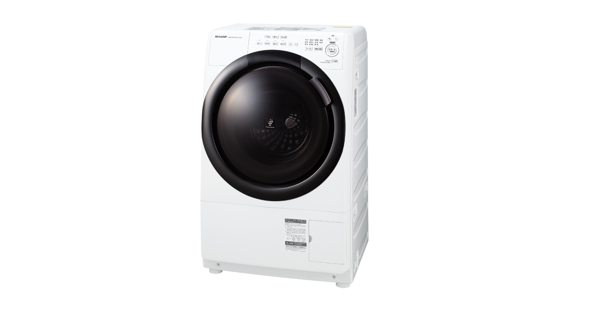 SHARP ドラム式洗濯機 ES-S7H-W 2023年モデル スリム d673