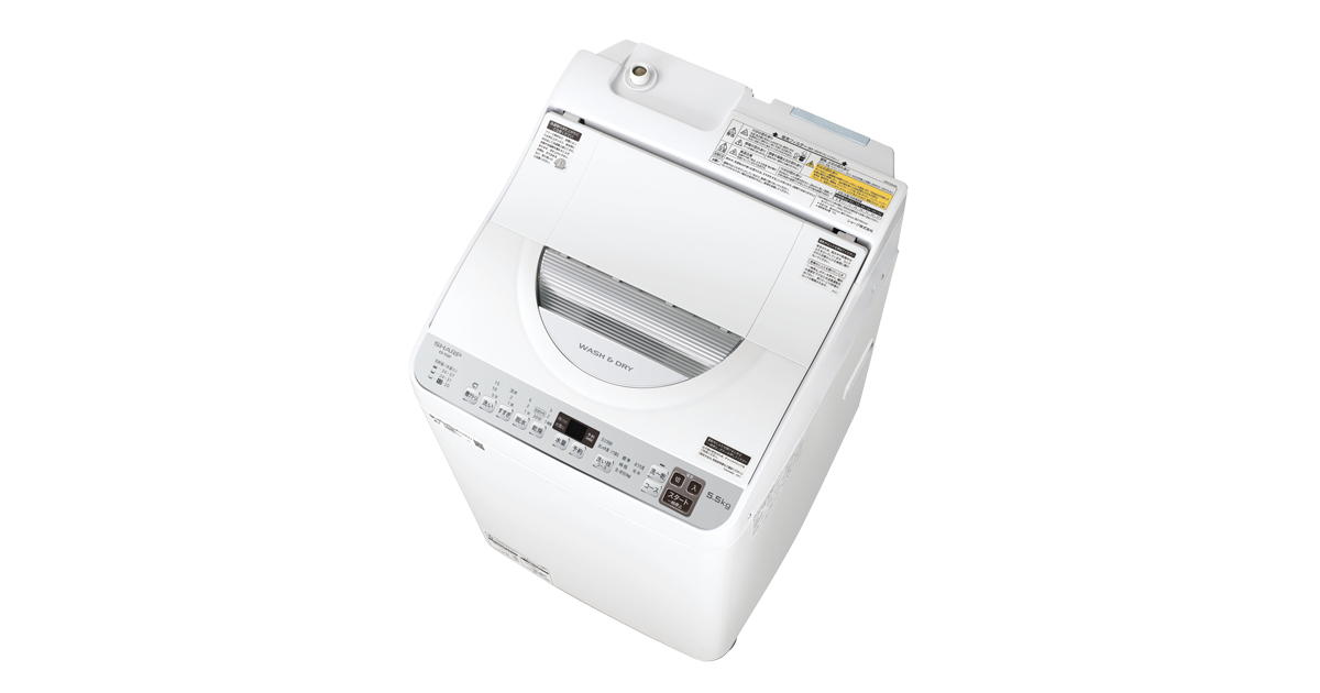 洗濯乾燥機　SHARP　ES-TX5F-S洗濯脱水55kg乾燥35kg