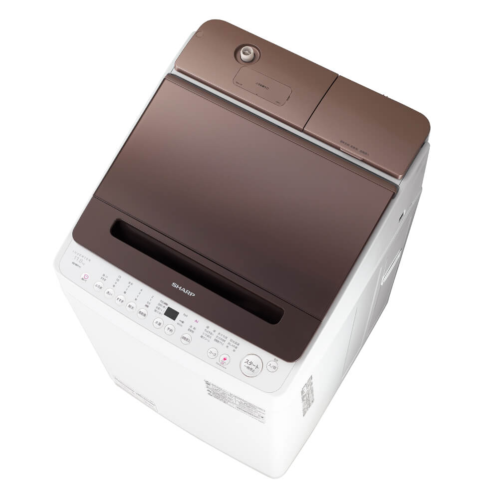シャープ ES-GV10E-T 全自動洗濯機 (洗濯10kg) ブラウン系 - 生活家電