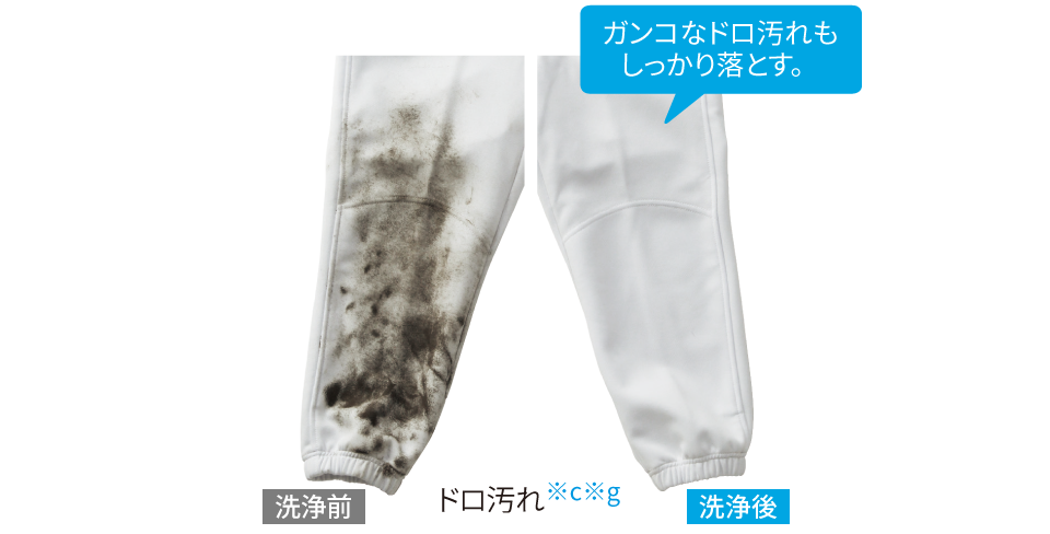01温水極め洗いコース 洗浄前 洗浄後 イメージ