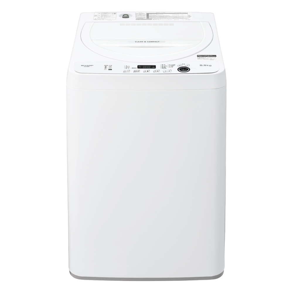 ◉単身向55kgF1541【送料込◎2021】SHARP 洗濯機　ES-GE5F-W 5.5kg
