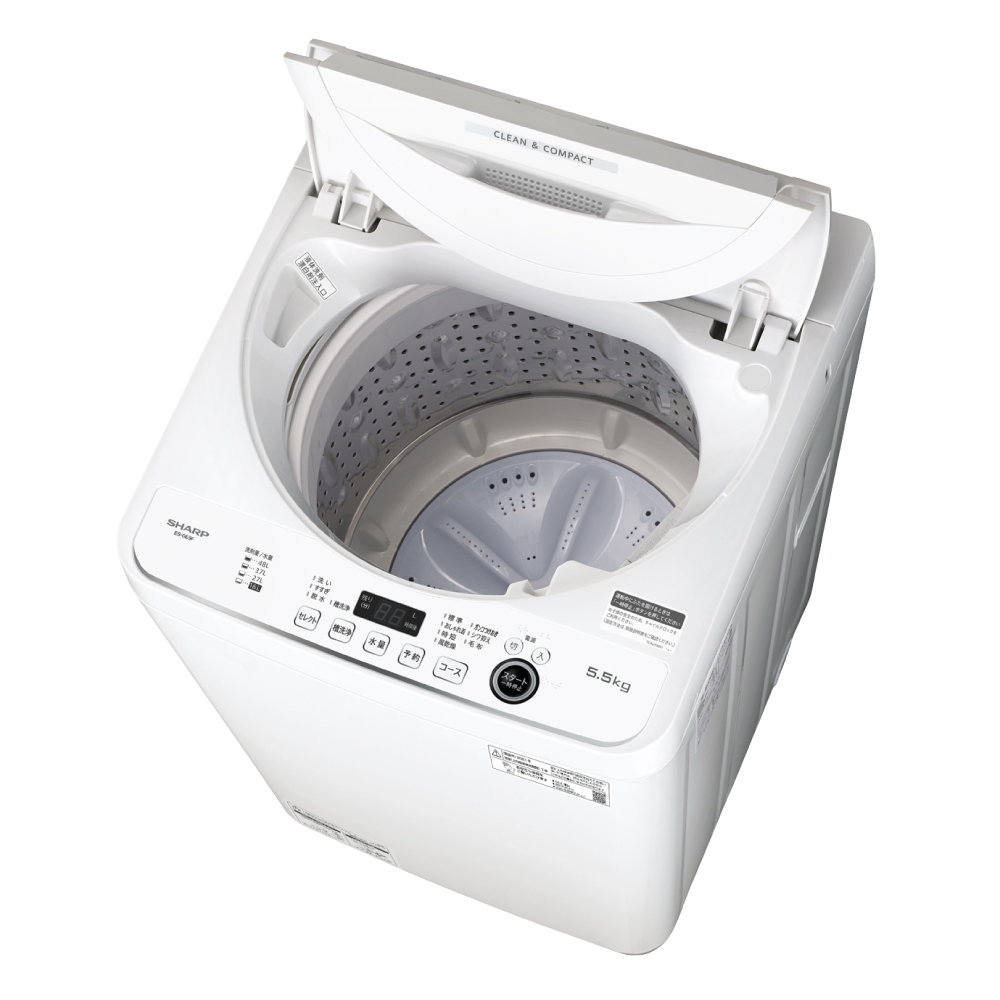 ◉単身向55kgF1541【送料込◎2021】SHARP 洗濯機　ES-GE5F-W 5.5kg