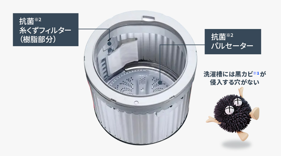 ステンレスの穴なし槽のイメージ