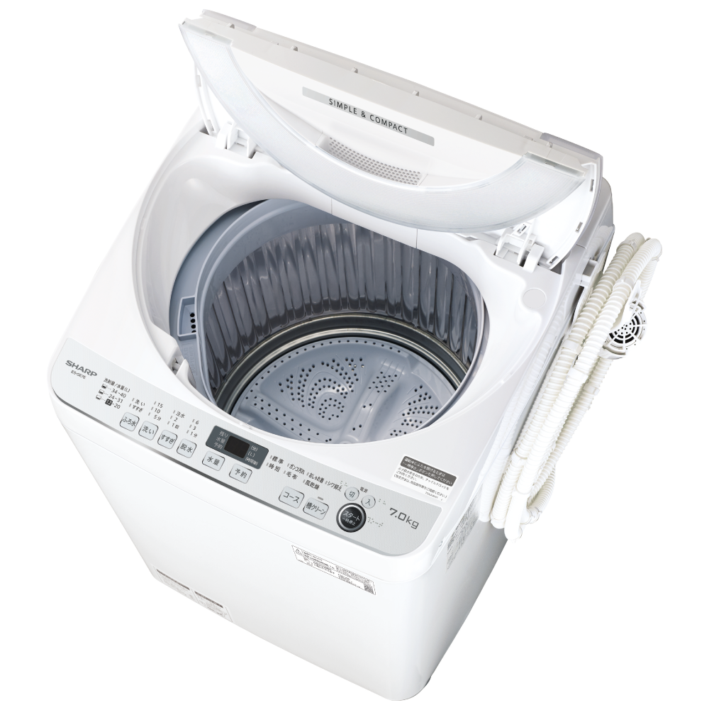 全自動洗濯機 ES-GE7E-W （ホワイト系） 2021年モデル | accentdental