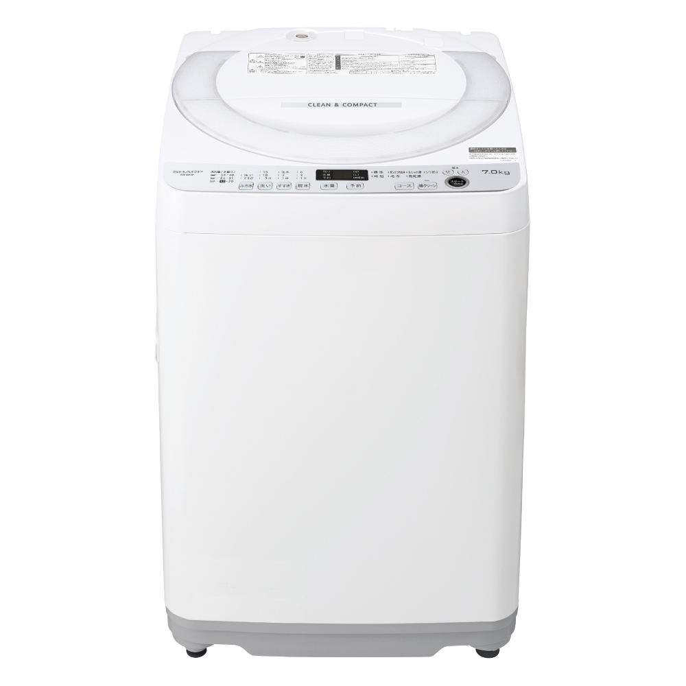 幅広type 【長期保証付】シャープ(SHARP) ES-T715-W(ホワイト) 全自動洗濯機 上開き 洗濯7kg 通販 