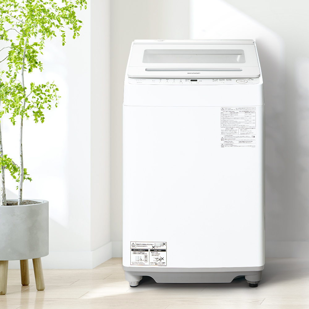 ドラム式洗濯乾燥機 ES-GV10L：-W（ホワイト系）