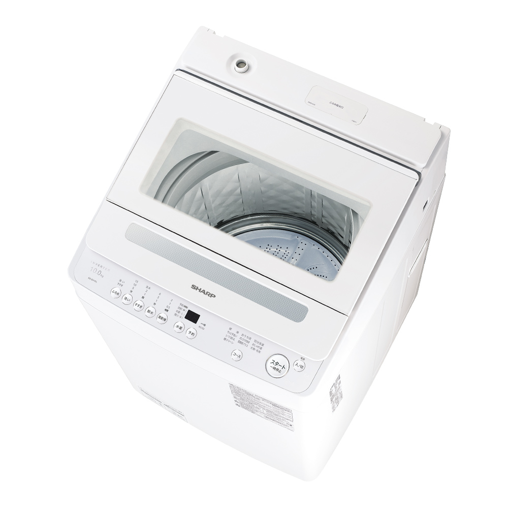 ドラム式洗濯乾燥機 ES-GV10L：-W（ホワイト系・左振り）