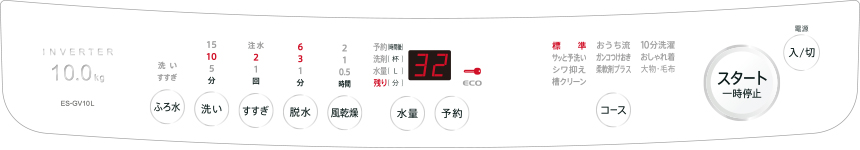 操作パネル写真