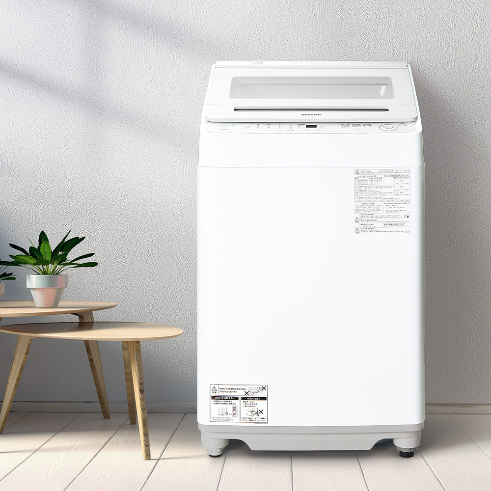 ドラム式洗濯乾燥機 ES-GV7K：-W（ホワイト系）