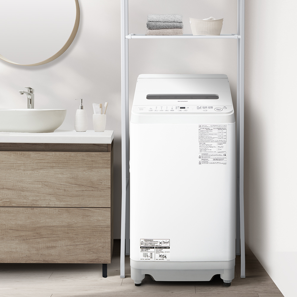 ドラム式洗濯乾燥機 ES-GV8L：-W（ホワイト系）