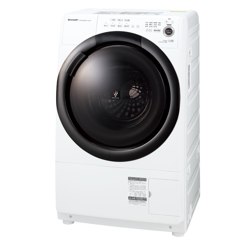 SHARP ES-S7F-WL WHITE ドラム式洗濯乾燥機-