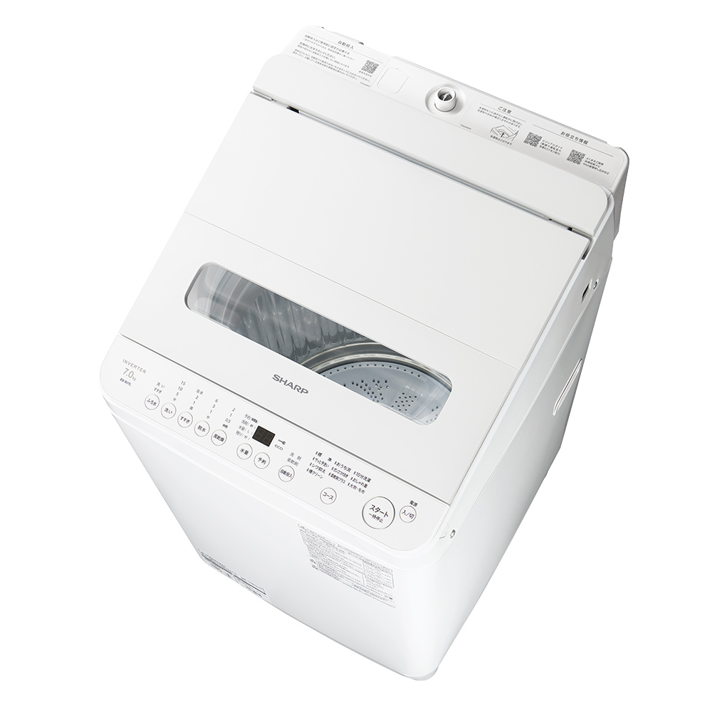 ドラム式洗濯乾燥機 ES-SV7L：-W（ホワイト系・左振り）