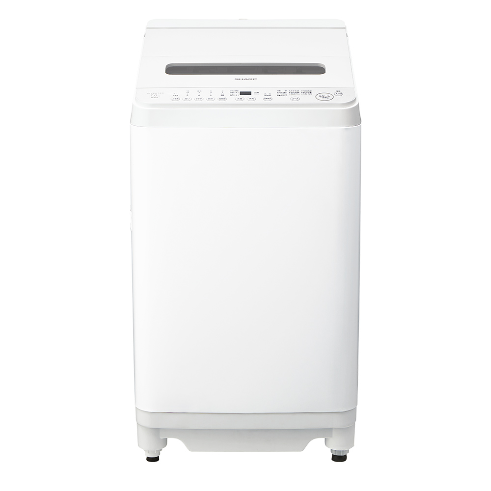 ドラム式洗濯乾燥機 ES-SV7L：-W（ホワイト系・正面）