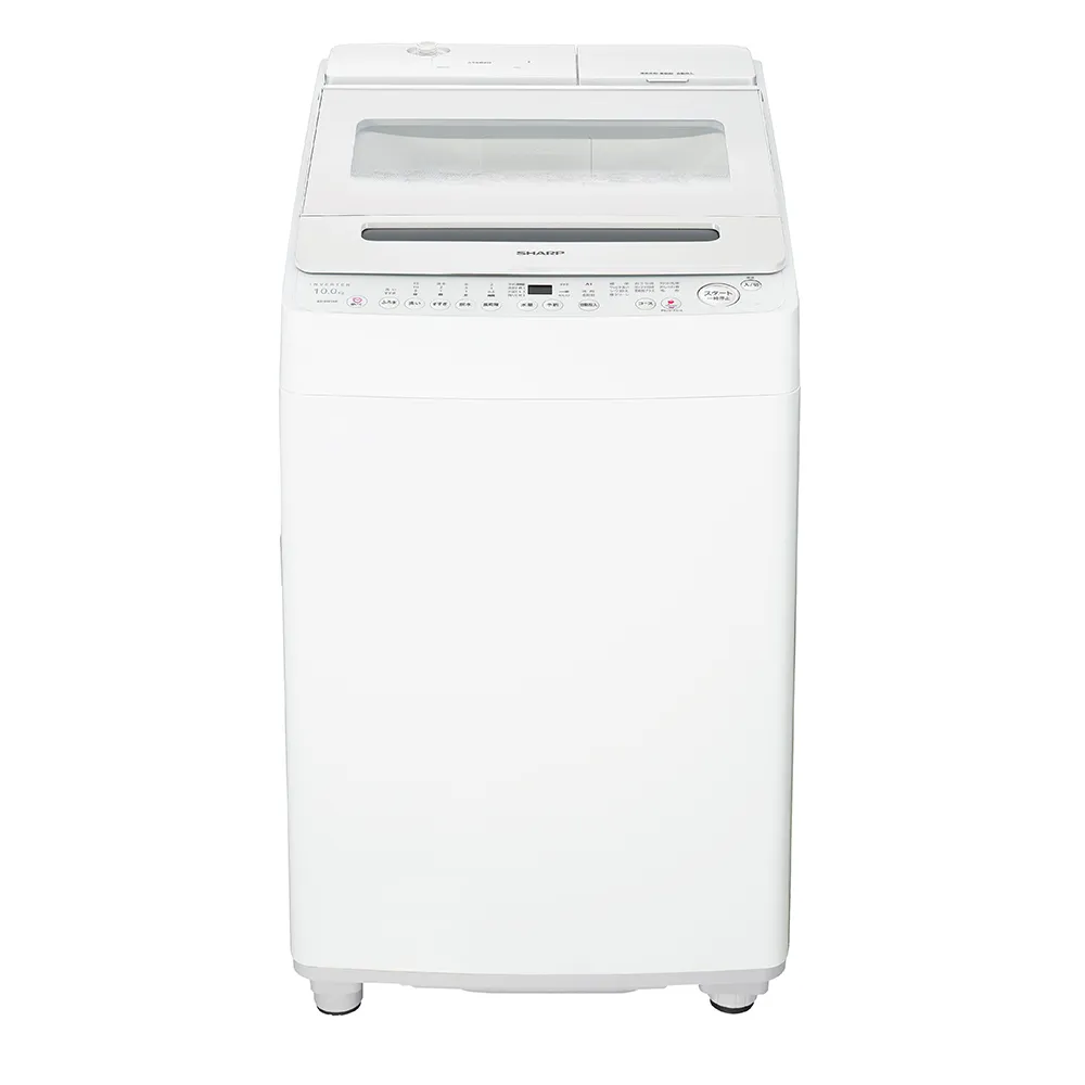 ドラム式洗濯乾燥機 ES-SW10K：-W（ホワイト系・正面）