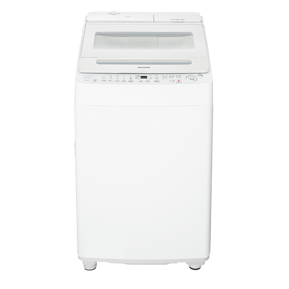 ドラム式洗濯乾燥機 ES-SW10L：-W（ホワイト系・正面）