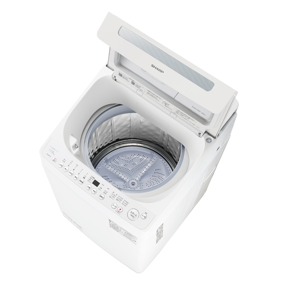 ドラム式洗濯乾燥機 ES-SW10L：-W（ホワイト系・フタ開閉）