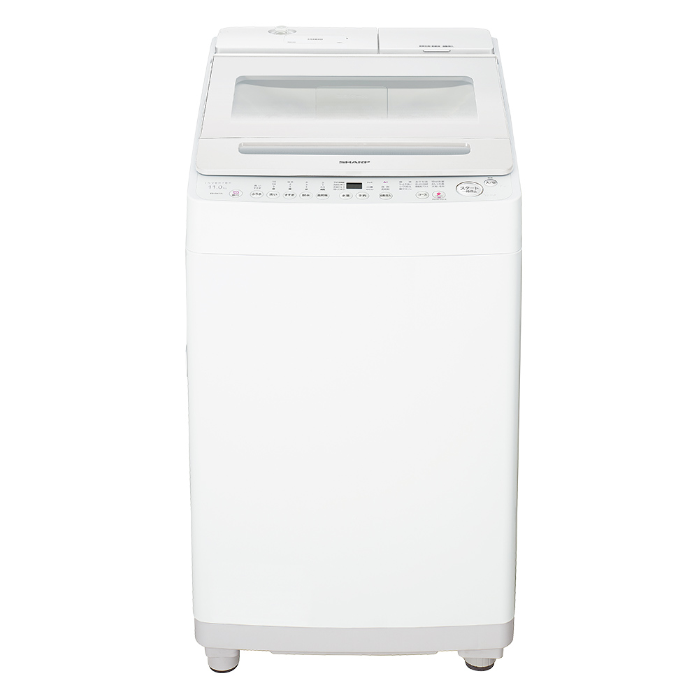 ドラム式洗濯乾燥機 ES-SW11L：-W（ホワイト系・正面）