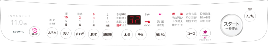 操作パネル写真