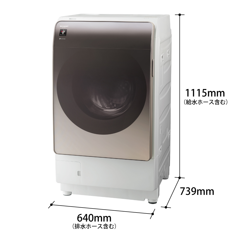モール通販安い  　洗濯ヒートポンプ乾燥機　右開き　2016年 ES-Z210-NR SHARP 洗濯機
