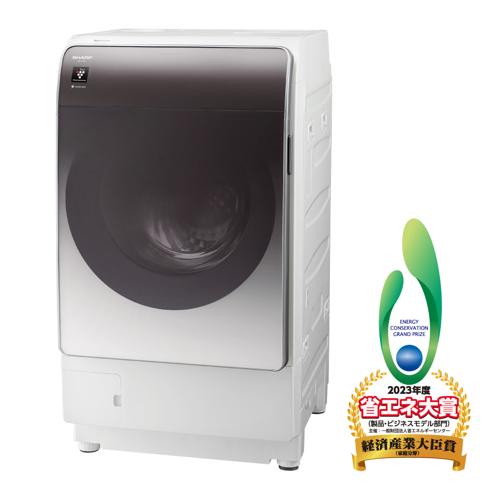 ドラム式洗濯乾燥機:ES-X11B-SL:斜め