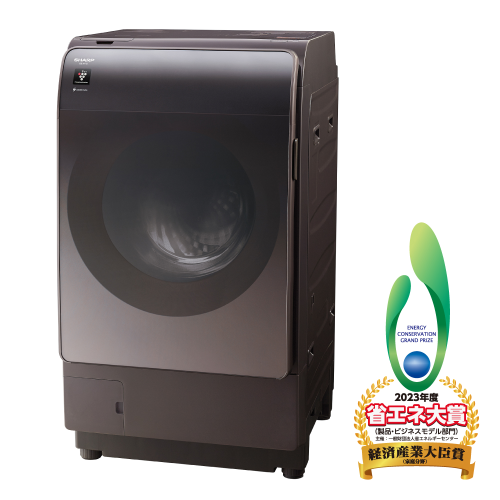 ドラム式洗濯乾燥機:ES-X11B-TL:斜め