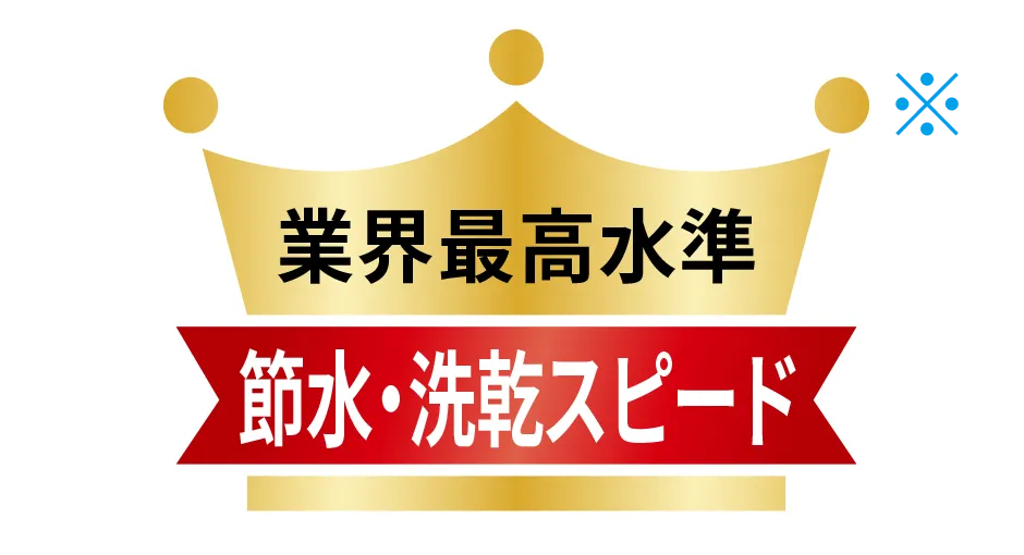 業界最高水準 節水