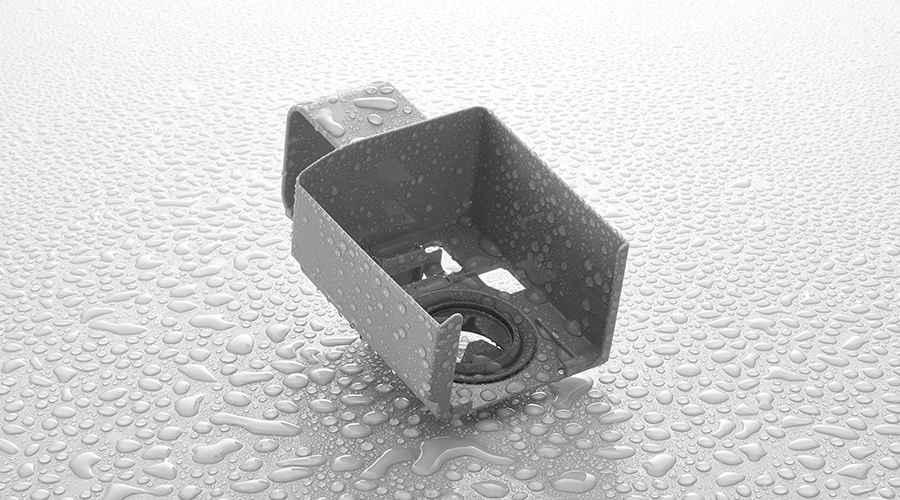 紙パックホルダーを水洗いのイメージ