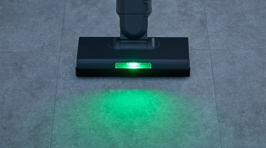 LEDライト(緑色)の照射イメージ
