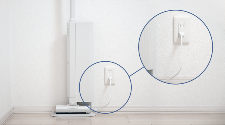 電源コード色のホワイト系イメージ