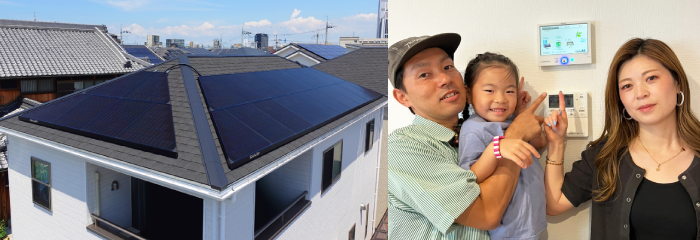 太陽光発電・蓄電池システム導入例、大阪府　F.様