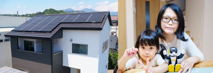 太陽光発電・蓄電池システム、ロボホンヘムス導入例、静岡県　O.様