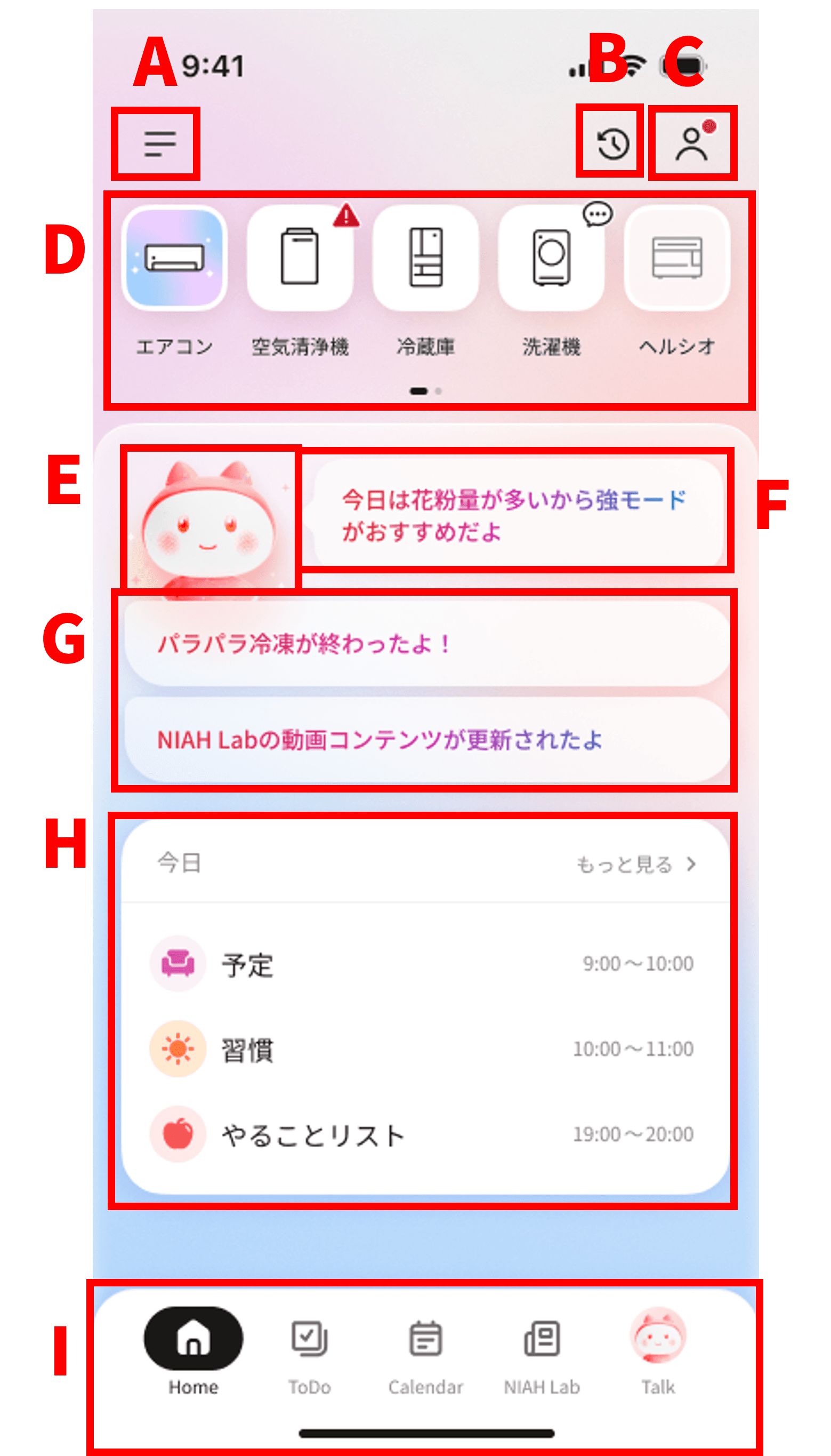 NIAHの操作画面
