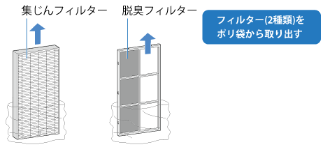 フィルターの取り付けかた Ki Exシリーズ 空気清浄機 サポート お問い合わせ シャープ